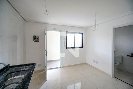 Sala e cozinha de apartamento à venda com 1 quarto, 27m² em Penha de França, São Paulo