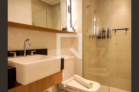 Banheiro de kitnet/studio à venda com 1 quarto, 26m² em Paraíso, São Paulo