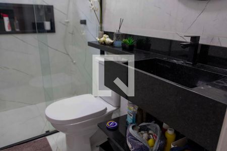 Banheiro da Suíte  de casa à venda com 3 quartos, 156m² em Padroeira, Osasco