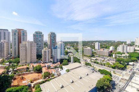 Studio - Varanda - Vista de kitnet/studio para alugar com 0 quarto, 31m² em Jardim das Acacias, São Paulo