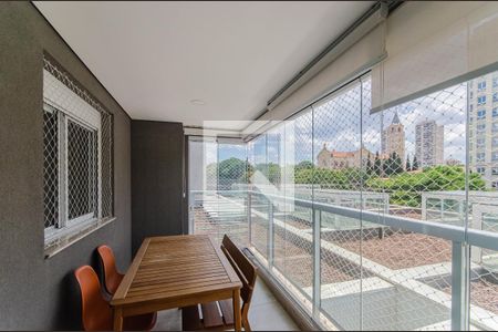 Varanda da Sala de apartamento para alugar com 3 quartos, 83m² em Vila Dom Pedro I, São Paulo