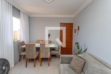 Sala  de apartamento à venda com 2 quartos, 56m² em Campanário, Diadema