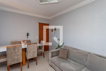 Sala  de apartamento à venda com 2 quartos, 56m² em Campanário, Diadema