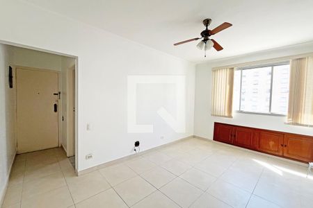 Sala de apartamento para alugar com 1 quarto, 57m² em Embaré, Santos