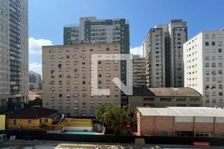 Vista da Sala de apartamento para alugar com 1 quarto, 57m² em Embaré, Santos