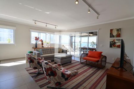 Sala de apartamento para alugar com 3 quartos, 235m² em Jardim Praiano, Guarujá