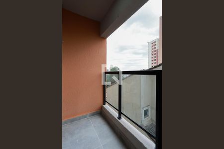 Varanda da Sala/Cozinha de apartamento à venda com 1 quarto, 26m² em Vila Pauliceia, São Paulo