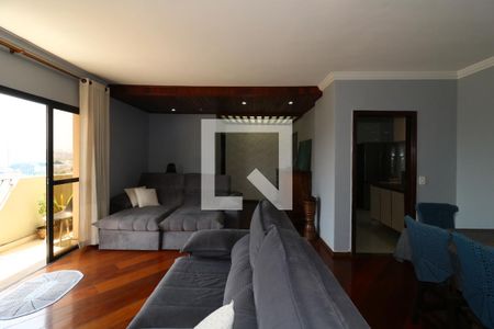 Sala de apartamento à venda com 3 quartos, 127m² em Vila Marina, Santo André