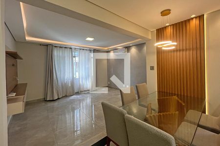 Sala de apartamento para alugar com 3 quartos, 110m² em Marapé, Santos