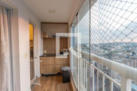 Varanda da Sala de apartamento à venda com 2 quartos, 59m² em Conceição, Diadema