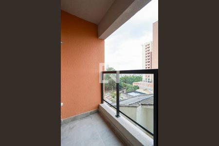 Varanda da Sala/Cozinha de apartamento à venda com 1 quarto, 26m² em Vila Pauliceia, São Paulo