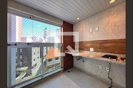 Sacada gourmet  de apartamento para alugar com 3 quartos, 80m² em Vila Valparaíso, Santo André