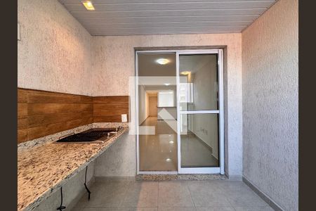 Sacada gourmet  de apartamento para alugar com 3 quartos, 80m² em Vila Valparaíso, Santo André