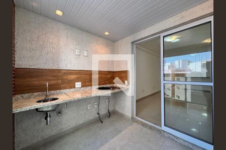 Sacada gourmet  de apartamento para alugar com 3 quartos, 80m² em Vila Valparaíso, Santo André