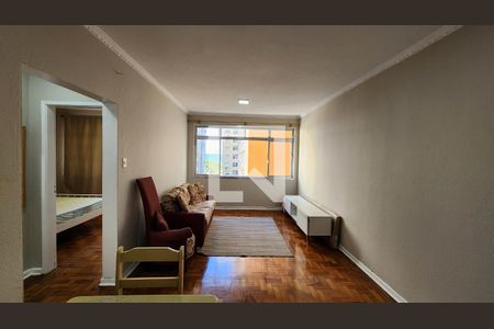 Sala de apartamento para alugar com 1 quarto, 50m² em Boqueirão, Santos