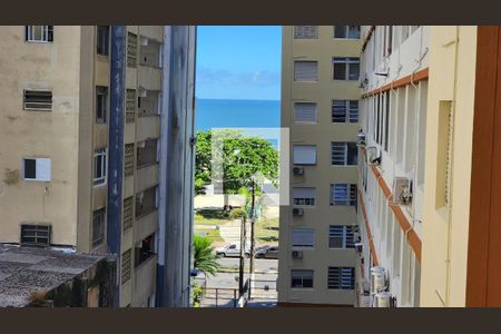 Vista da Sala de apartamento para alugar com 1 quarto, 50m² em Boqueirão, Santos