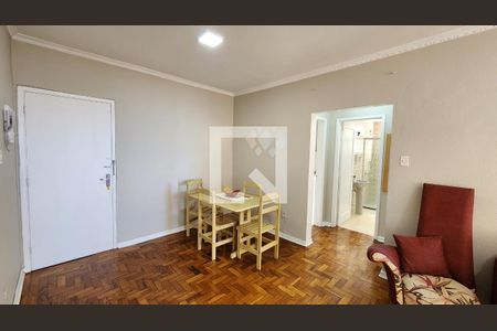 Sala de apartamento para alugar com 1 quarto, 50m² em Boqueirão, Santos