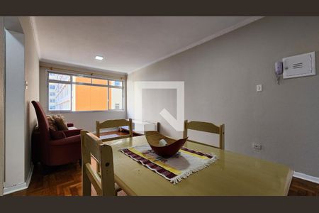 Sala de apartamento para alugar com 1 quarto, 50m² em Boqueirão, Santos