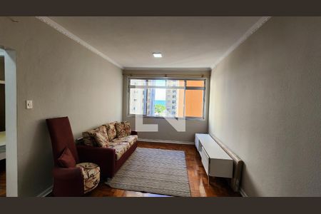 Sala de apartamento para alugar com 1 quarto, 50m² em Boqueirão, Santos