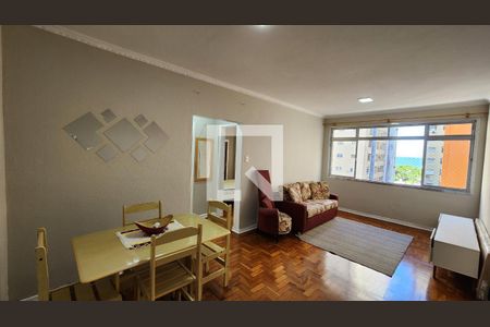 Sala de apartamento para alugar com 1 quarto, 50m² em Boqueirão, Santos