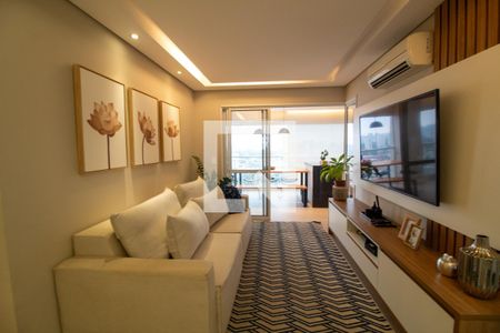 Sala de apartamento à venda com 3 quartos, 104m² em Santo Amaro, São Paulo