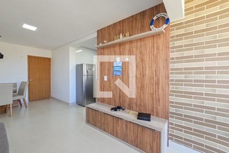 Sala de apartamento para alugar com 2 quartos, 66m² em Jardim das Conchas, Guarujá