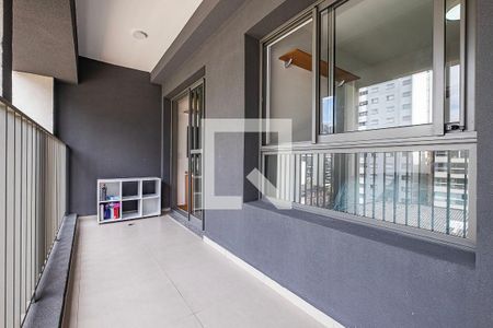 Varanda Sala/Cozinha de apartamento à venda com 1 quarto, 35m² em Cerqueira César, São Paulo