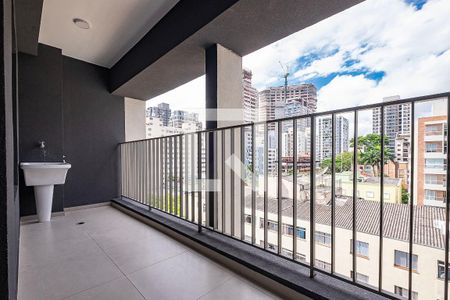 Varanda Sala/Cozinha de apartamento à venda com 1 quarto, 35m² em Cerqueira César, São Paulo