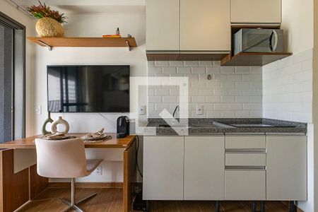 Sala/Cozinha de apartamento à venda com 1 quarto, 35m² em Cerqueira César, São Paulo