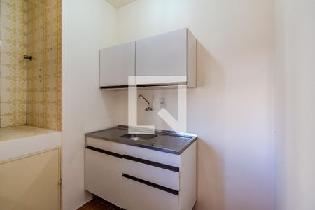 Cozinha de kitnet/studio à venda com 1 quarto, 40m² em Menino Deus, Porto Alegre