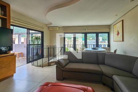 Sala 2 de apartamento para alugar com 4 quartos, 290m² em Jardim Tres Marias, Guarujá