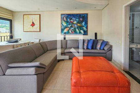 Sala 2 de apartamento para alugar com 4 quartos, 290m² em Jardim Tres Marias, Guarujá