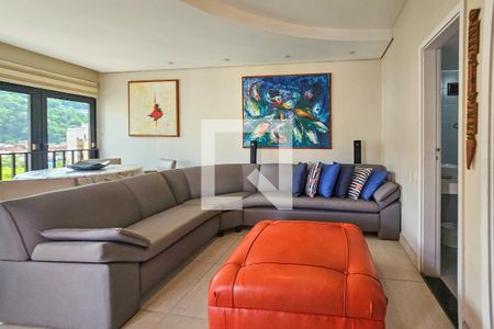 Sala 2 de apartamento para alugar com 4 quartos, 290m² em Jardim Tres Marias, Guarujá