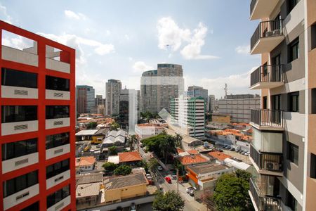 Vista da Sala de apartamento à venda com 1 quarto, 24m² em Pinheiros, São Paulo