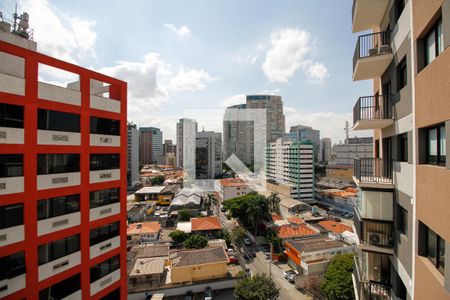 Vista da Suíte de apartamento à venda com 1 quarto, 24m² em Pinheiros, São Paulo