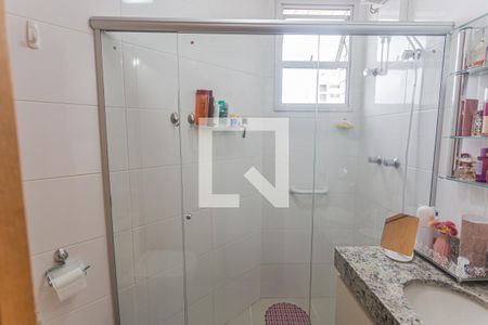 Banheiro da Suíte de apartamento à venda com 3 quartos, 85m² em Sagrada Família, Belo Horizonte