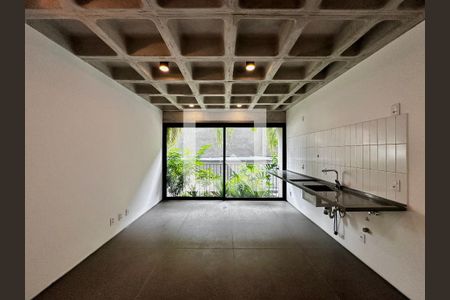 Sala/Cozinha de apartamento à venda com 1 quarto, 47m² em Cidade Monções, São Paulo