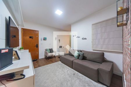 Sala de apartamento à venda com 3 quartos, 116m² em Vila Eldizia, Santo André