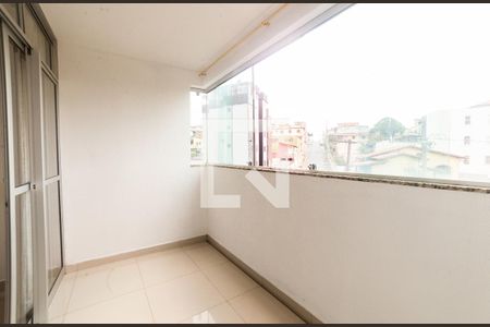 Varanda da Sala de apartamento à venda com 3 quartos, 108m² em Maria Virgínia, Belo Horizonte