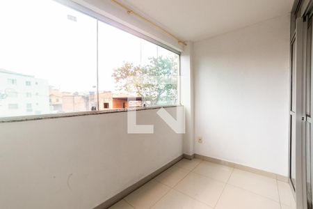 Varanda da Sala de apartamento à venda com 3 quartos, 108m² em Maria Virgínia, Belo Horizonte