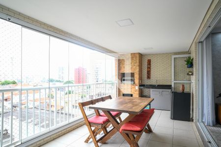 Varanda Gourmet de apartamento à venda com 4 quartos, 137m² em Vila Gumercindo, São Paulo