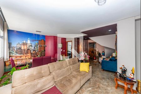 Sala de apartamento à venda com 3 quartos, 180m² em Monsenhor Messias, Belo Horizonte