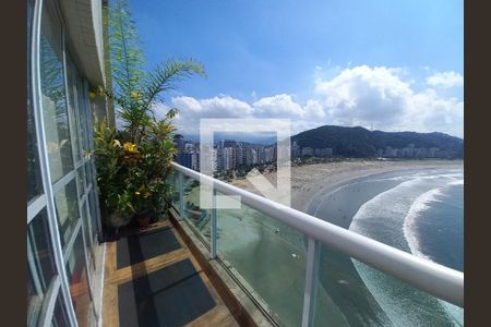 Varanda da Sala de apartamento para alugar com 3 quartos, 170m² em Ilha Porchat, São Vicente