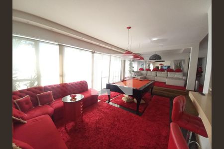 Sala de apartamento para alugar com 3 quartos, 170m² em Ilha Porchat, São Vicente