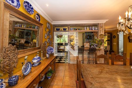 Sala de jantar de casa de condomínio à venda com 4 quartos, 1000m² em Vale do Sol, Nova Lima