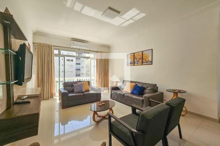 Sala de apartamento para alugar com 4 quartos, 161m² em Vila Maia, Guarujá