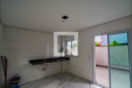 Sala/Cozinha de apartamento à venda com 2 quartos, 71m² em Jardim Utinga, Santo André