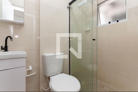 Banheiro Social de kitnet/studio para alugar com 1 quarto, 25m² em Lapa, São Paulo