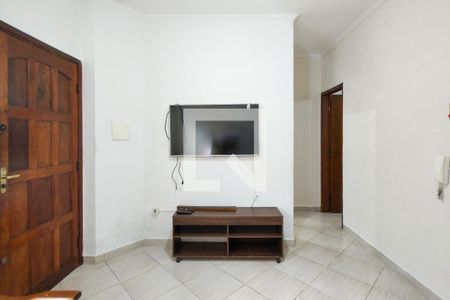 Sala de casa de condomínio para alugar com 1 quarto, 38m² em Guilhermina, Praia Grande