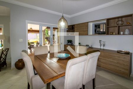 Sala de Jantar de casa de condomínio à venda com 4 quartos, 390m² em Loteamento Residencial Barão do Café, Campinas